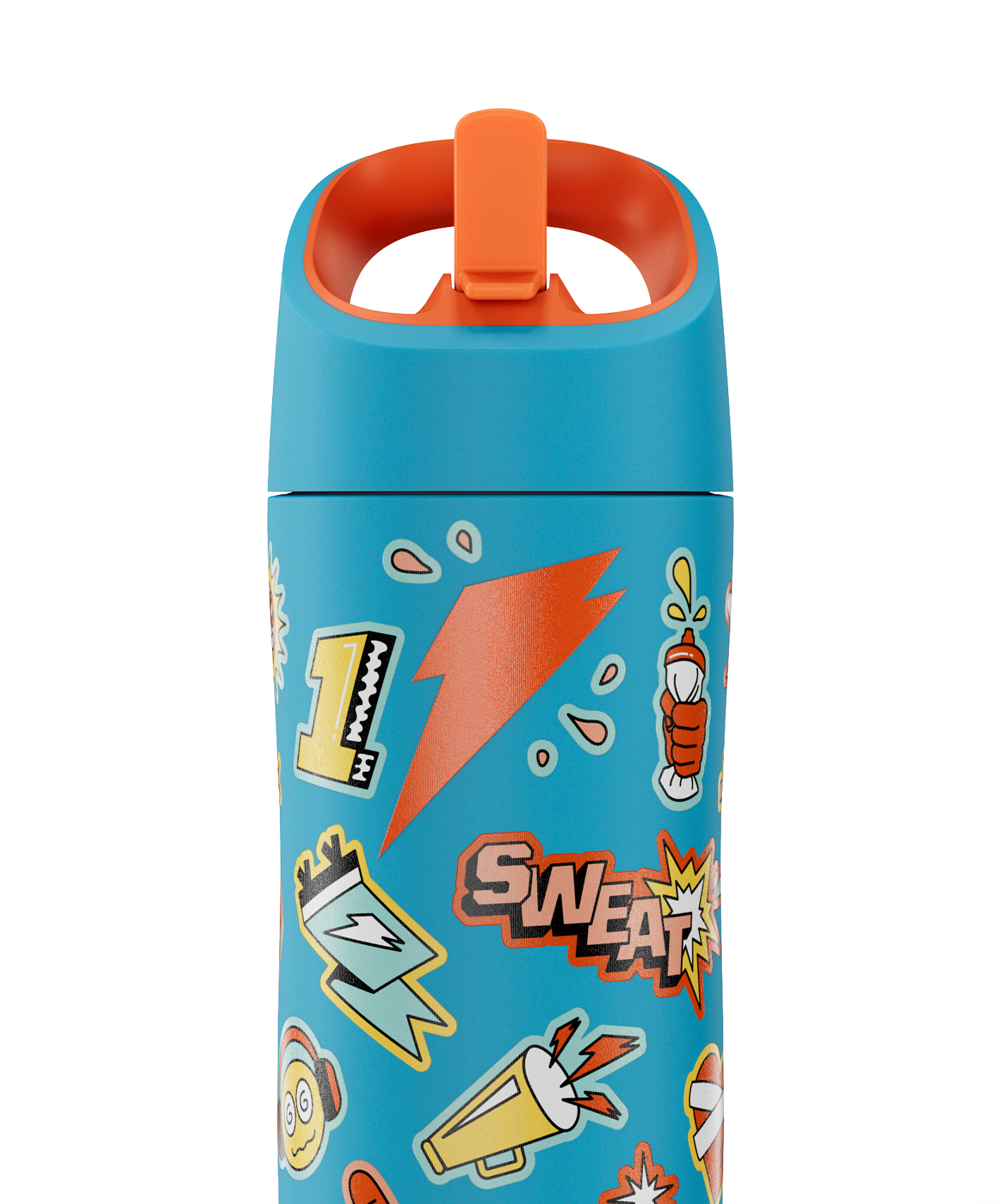 Rookie Stainless Steel Water Bottle - Sticker Teal - PDP Hero 2