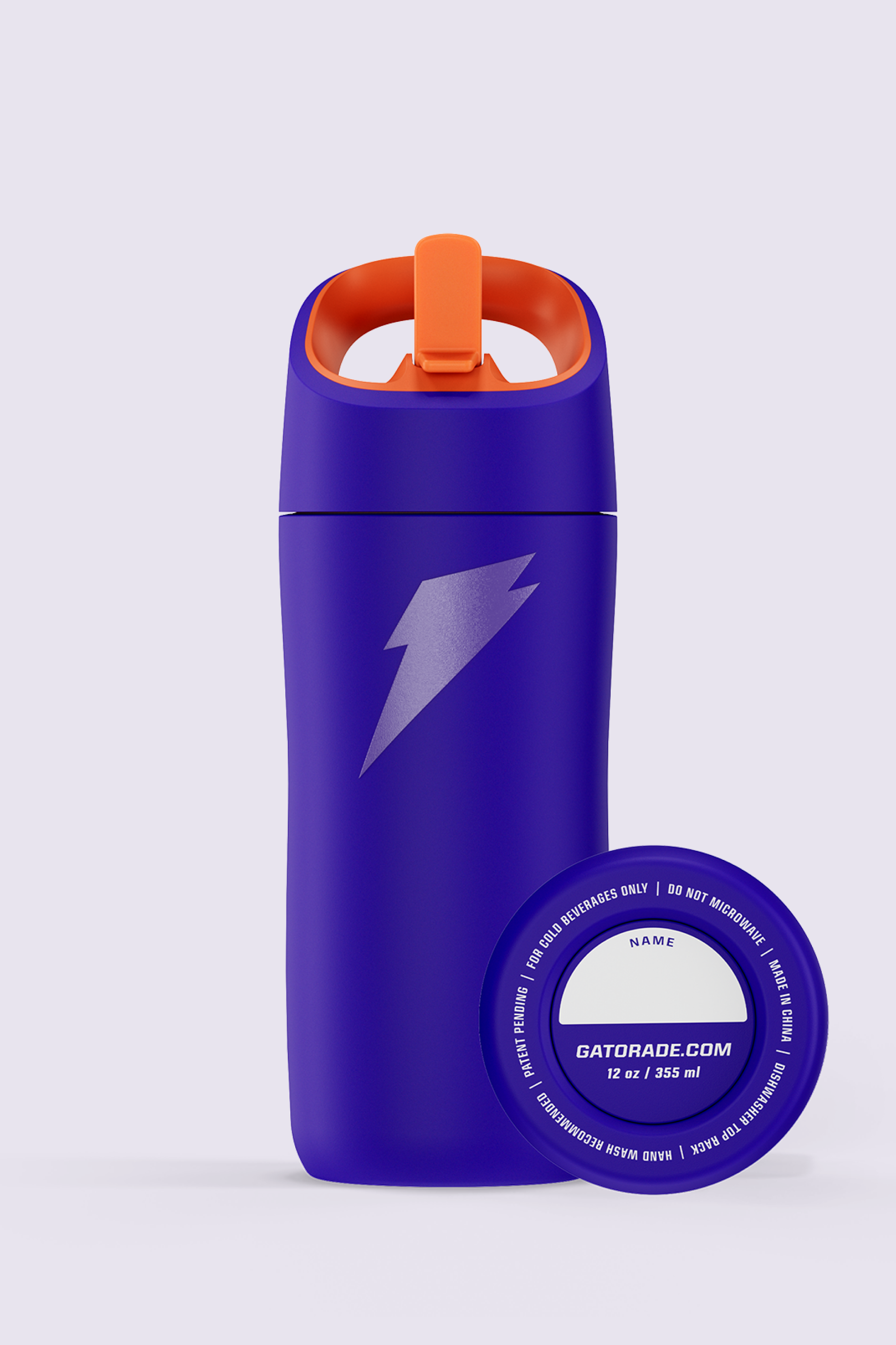 Rookie Stainless Steel Water Bottle - Purple - PDP Detail 3