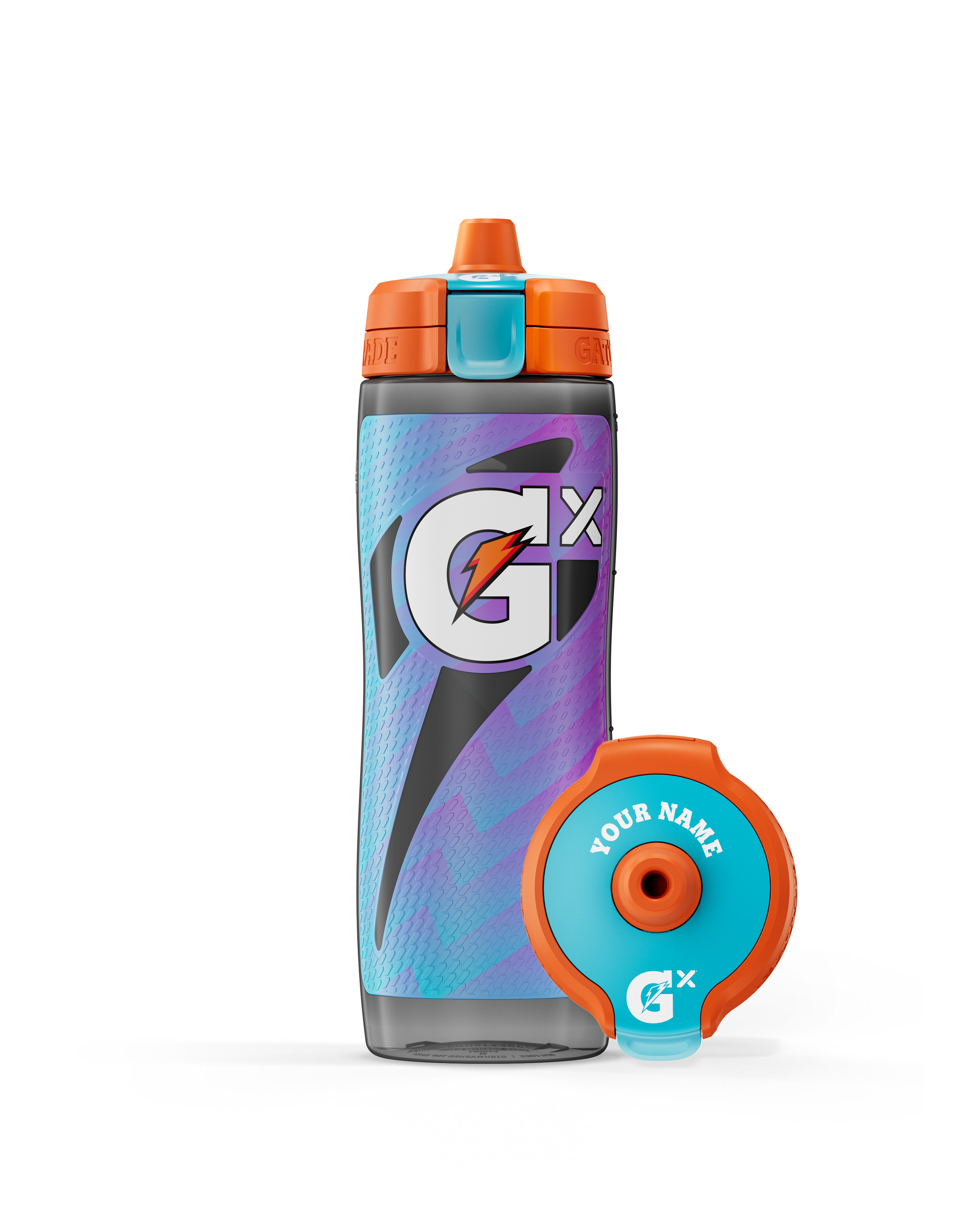 Gx Patterned Water Bottle - Shadow