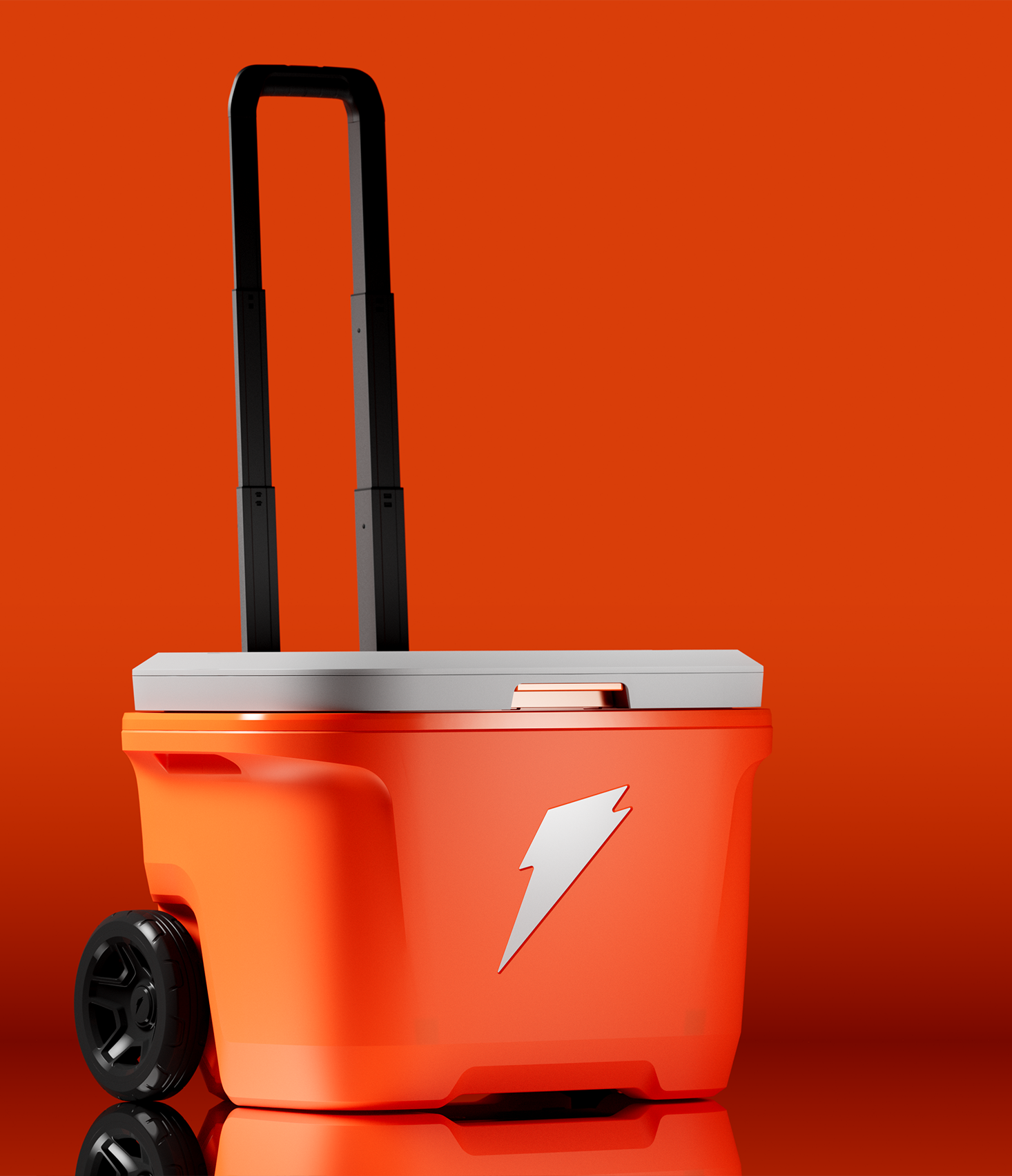Huddle Rolling Cooler - Orange - PDP Detail 3