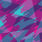 Gx Patterned Water Bottle - Clear - Glitched Berry